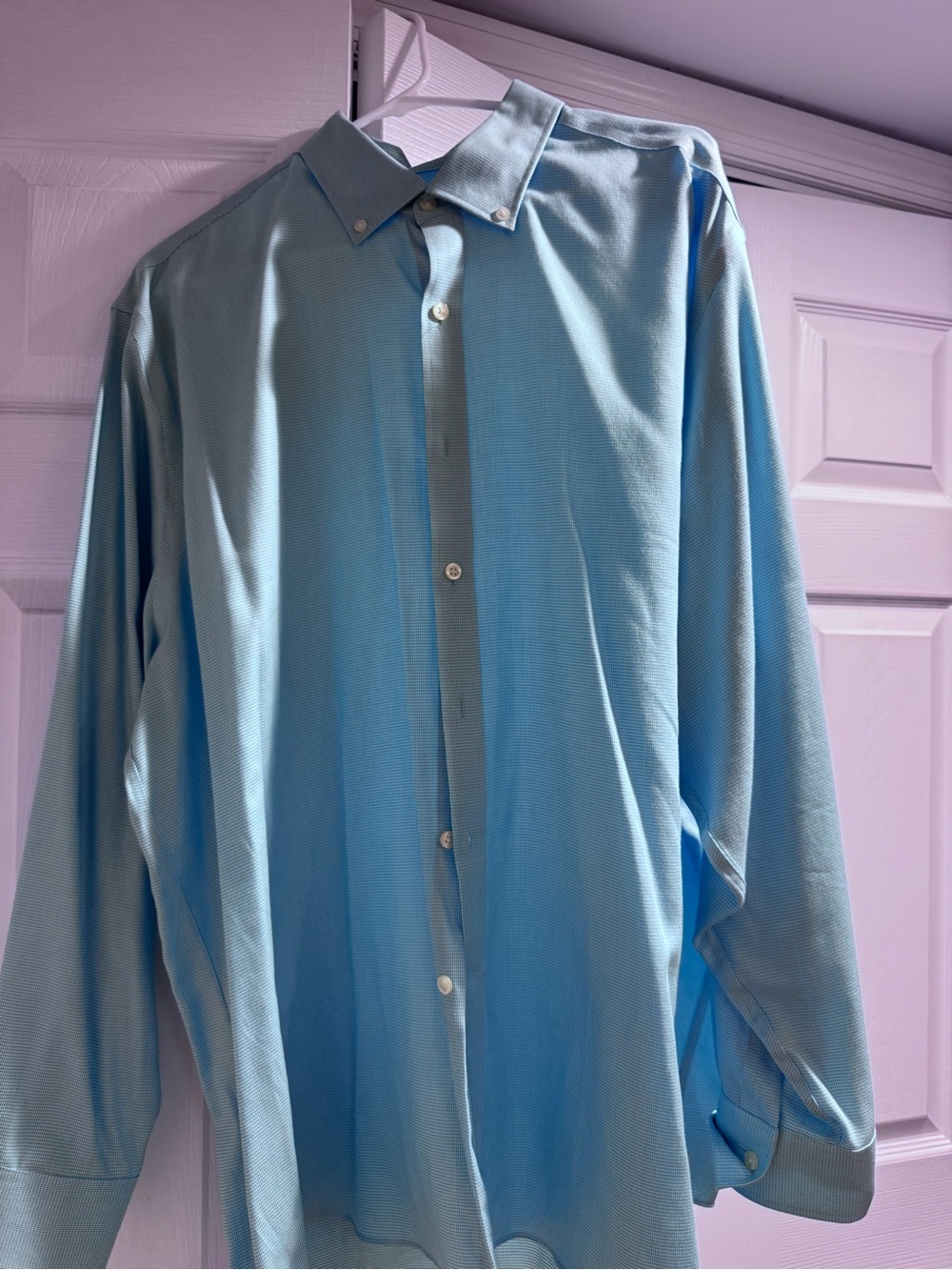 Michael Kors Light Blue Long-Sleeve Dress Shirt